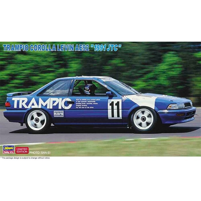Misc Toys Trampio Corolla Levin AE92 "1991 JTC" Model Kit (1:24 Scale)