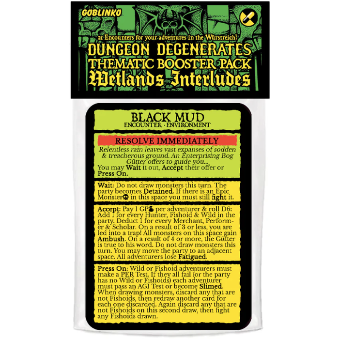 Misc Board Games Dungeon Degenerates Booster -