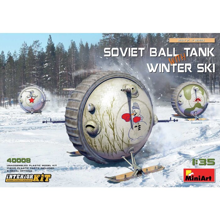 MiniArt Soviet Ball Tank with Winter Skies Model Kit (1:35 Scale)