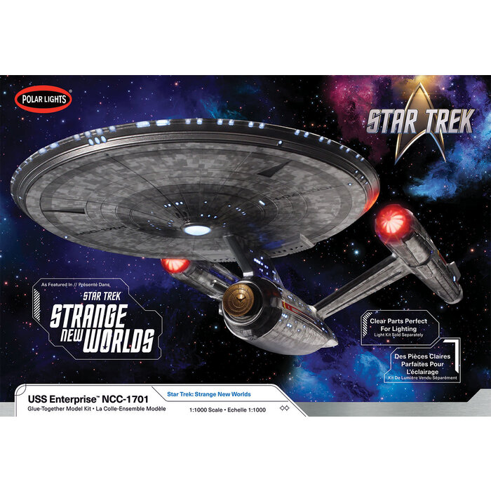 Polar Lights Star Trek USS Enterprise NCC-1701 (Strange New Worlds) Model Kit (1:1000 Scale)