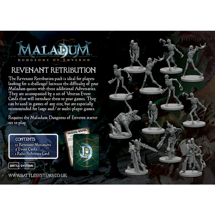 Battle Systems Maladum: Dungeons of Enveron: Revenant Retribution Expansion