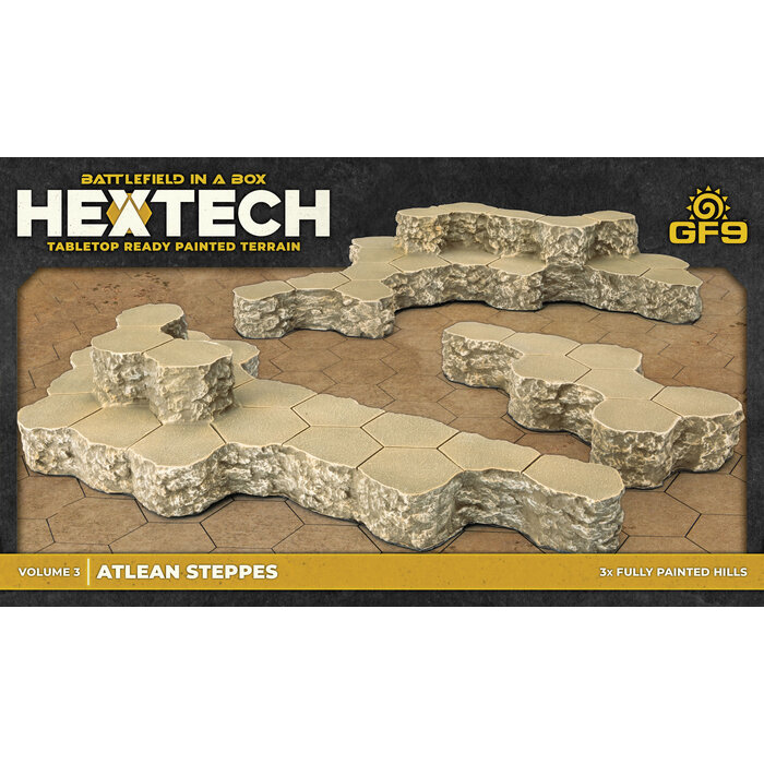 Gale Force Nine Battlefield in a Box: Hextech Atlean Steppes (Version 3)