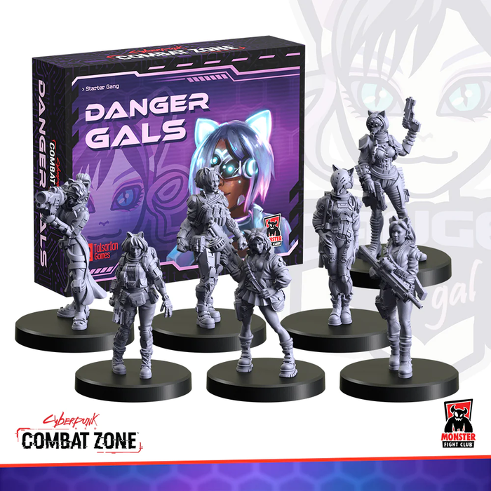 Monster Fight Club Cyberpunk Red: Combat Zone: Starter Faction - Danger Gals