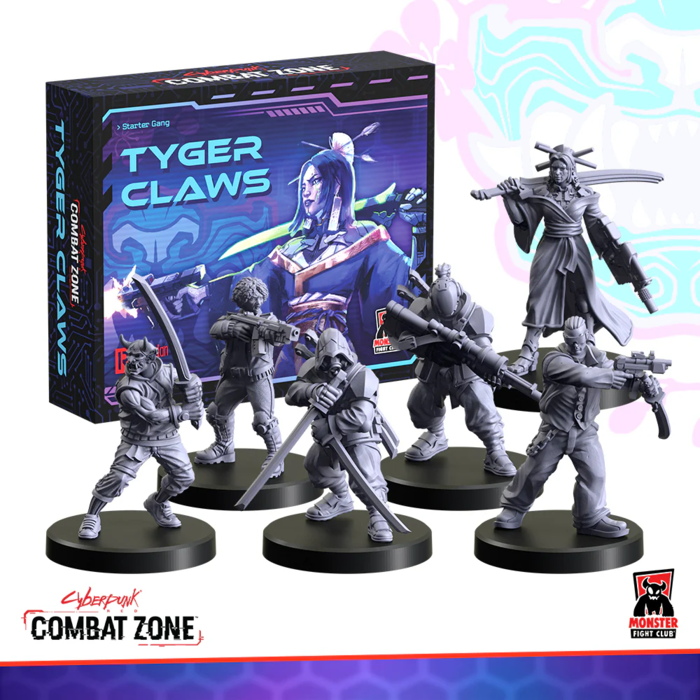 Monster Fight Club Cyberpunk Red: Combat Zone: Starter Faction - Tyger Claw