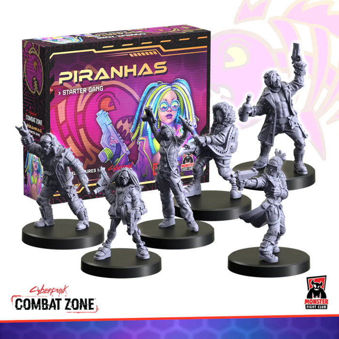 Monster Fight Club Cyberpunk Red: Combat Zone: Starter Faction - Piranhas