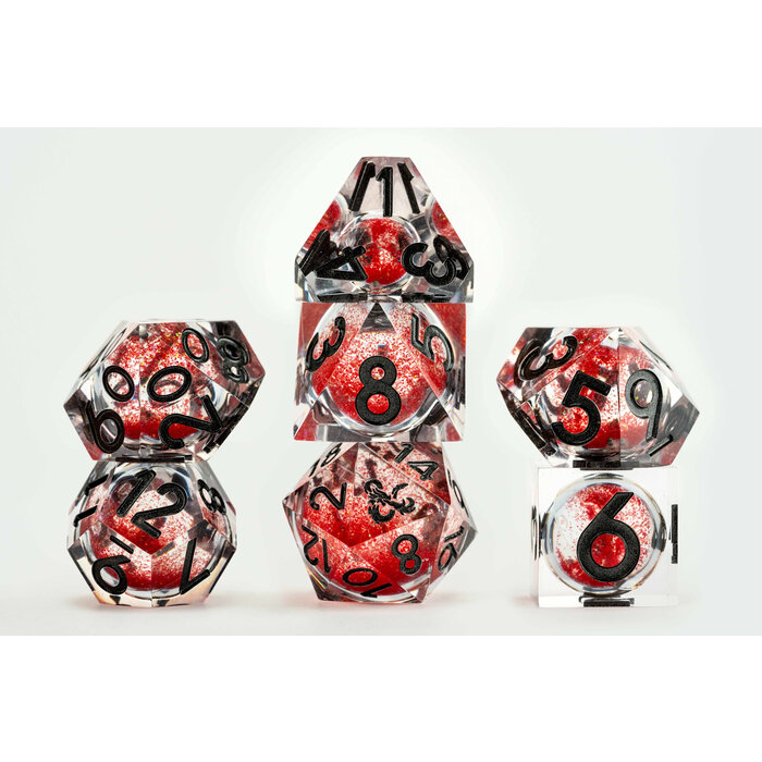 Fanroll 7-Piece Liquid Core RPG Dice Set: Dungeons & Dragons