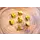 7-Piece Metal RPG Dice Set: Futuristic Gold