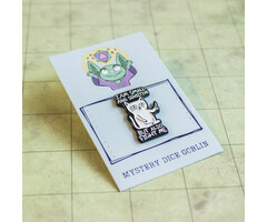Mystery Dice Goblin Enamel Pin - Mystery Dice Goblin - I Am Small And Sensitive But Also Fight Me Cat