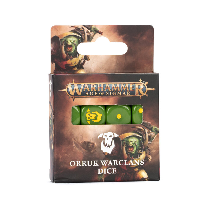 Games Workshop Warhammer Age of Sigmar: Orruk Warclans - Dice Set