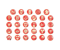 Catalyst Games Battletech: Red Challenge Coins (1-29):