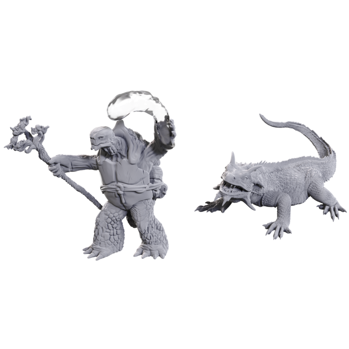 Wizkids/NECA LLC Nolzur's Marvelous Miniatures: Tortle Druid & Wild Shape Giant Lizard