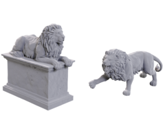 Wizkids/NECA LLC Pathfinder Deep Cuts Miniatures: Stone Lion & Animated Stone Lion