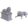 Pathfinder Deep Cuts Miniatures: Stone Lion & Animated Stone Lion