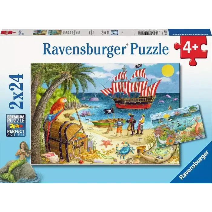 Ravensburger 2x24 pcs - Pirates and Mermaids