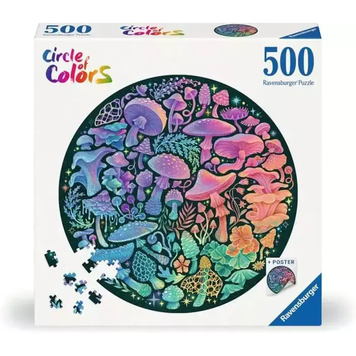 Ravensburger 500 pcs - Circle of Colors: Mushrooms