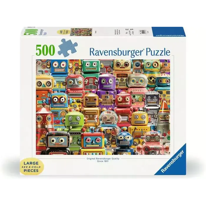 Ravensburger 500 pcs - Retro Robots (Large Piece Format)