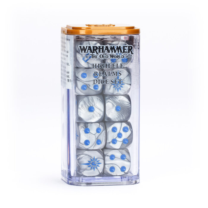 Games Workshop Warhammer The Old World: High Elf Realms - Dice Set