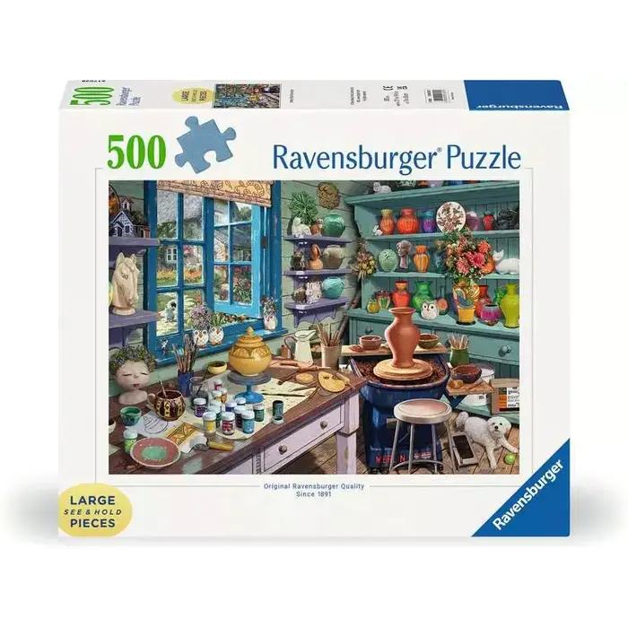 Ravensburger 500 pcs - Pottery Studio Sanctuary (Large Piece Format)