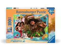 Ravensburger 100 pcs - Disney Moana 2: Exploring New Lands (XXL)