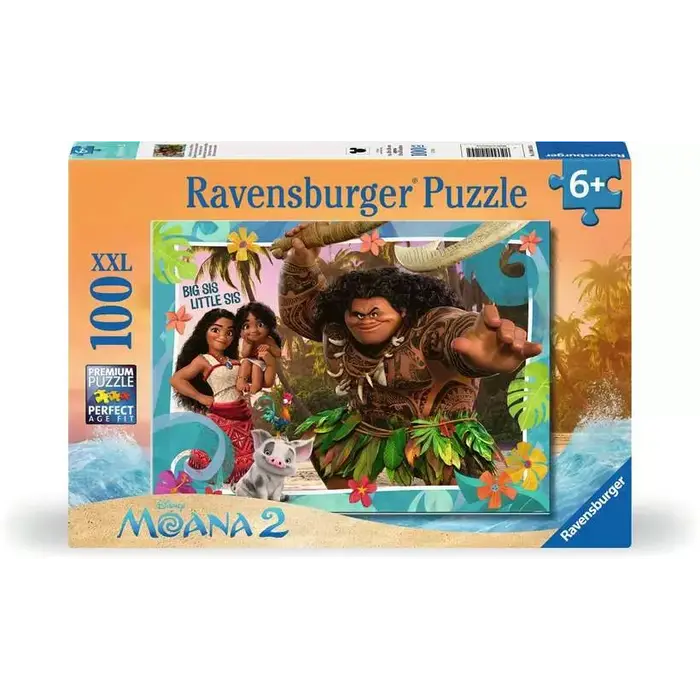 Ravensburger 100 pcs - Disney Moana 2: Exploring New Lands (XXL)