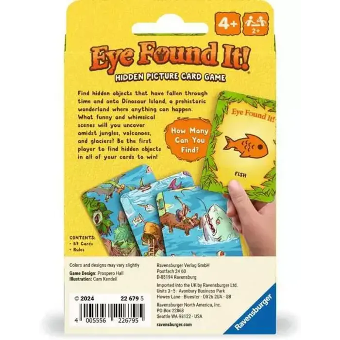 Ravensburger World of Dinosaurs Eye Found It: Hidden Picture Card Game