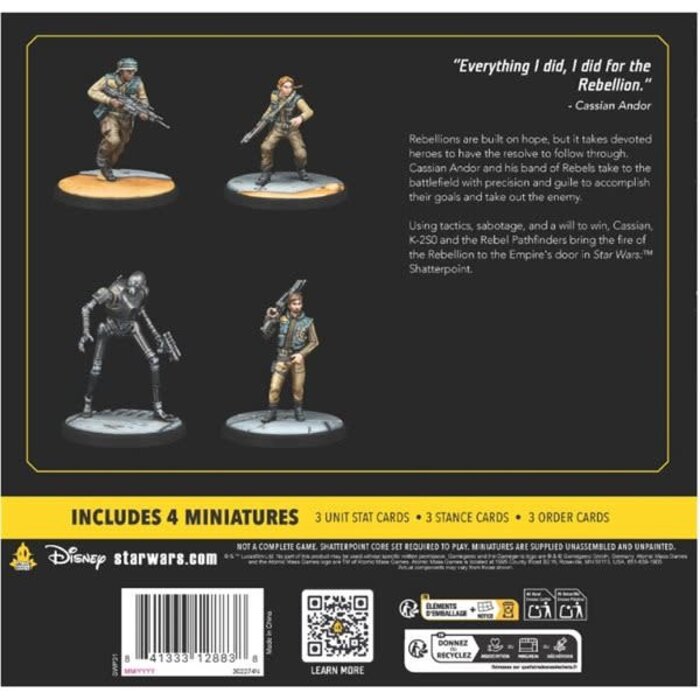 Atomic Mass Games Star Wars - Shatterpoint: All the Way: Cassian Andor Squad Pack