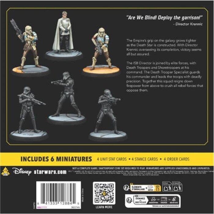 Atomic Mass Games Star Wars - Shatterpoint: Deploy the Garrison: Director Krennic Squad Pack