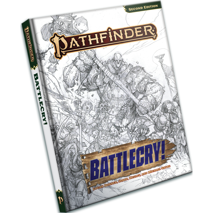 Paizo Publishing Pathfinder RPG 2E Battlecry! Sketch Cover