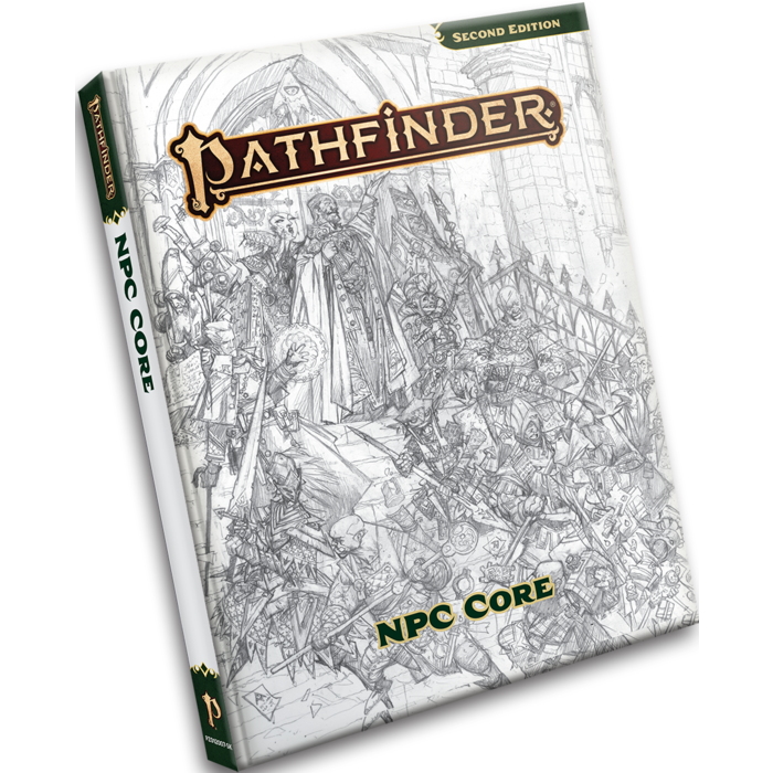 Paizo Publishing Pathfinder RPG 2E NPC Core Sketch Cover