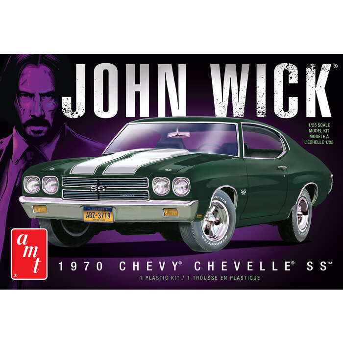 AMT Models 1970 Chevy Chevelle SS (John Wick) Model Kit (1:25 Scale)