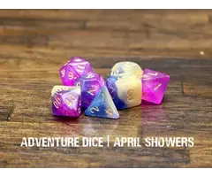 Adventure Dice 7-Piece RPG Dice Set: April Showers