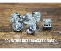 Adventure Dice 7-Piece RPG Dice Set: Magnetic North