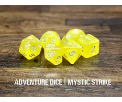 Adventure Dice 7-Piece RPG Dice Set: Mystic Strike