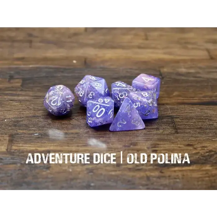 Adventure Dice 7-Piece RPG Dice Set: Old Polina