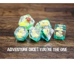 Adventure Dice 7-Piece RPG Dice Set: You're the One
