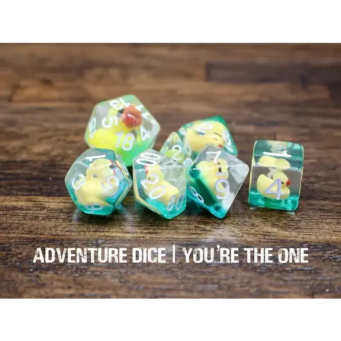 Adventure Dice 7-Piece RPG Dice Set: You're the One