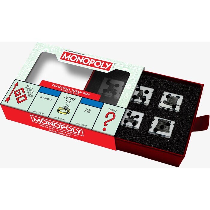 Fanroll Oversized Monopoly Dice Set: Token Inclusions (22mm)
