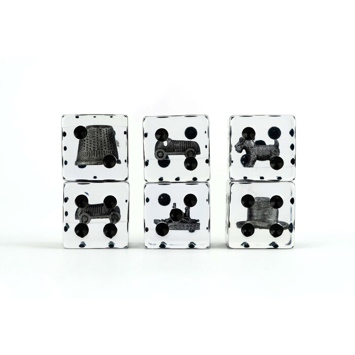 Fanroll Oversized Monopoly Dice Set: Token Inclusions (22mm)