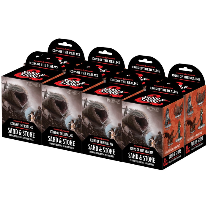 Wizkids/NECA LLC D&D  Icons of the Realms: Miniature Booster Brick - Sand & Stone