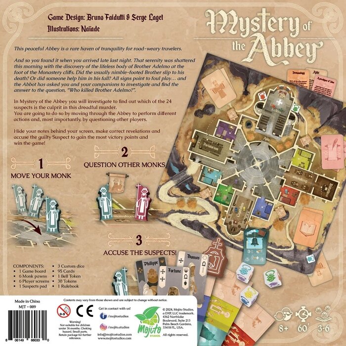 Misc Board Games Mystery of the Abbey (2024 Edition)