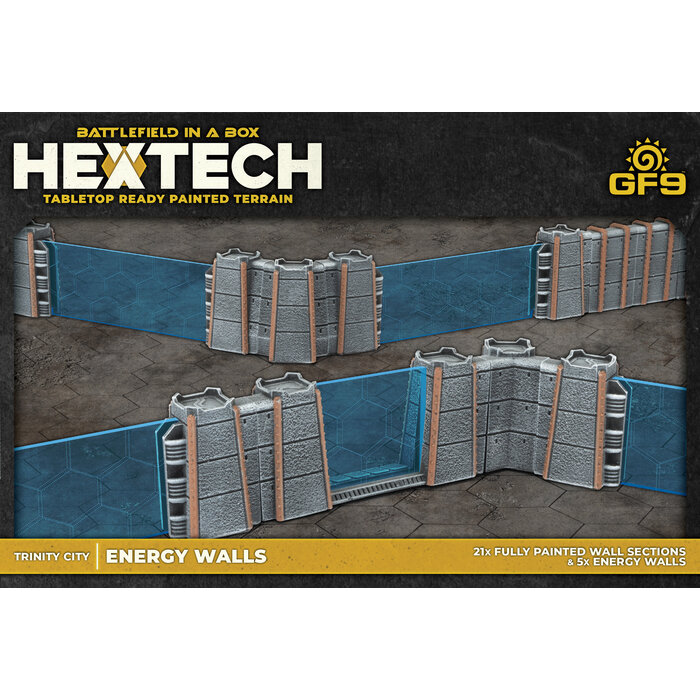 Gale Force Nine Battlefield in a Box: Hextech Trinity City Energy Walls