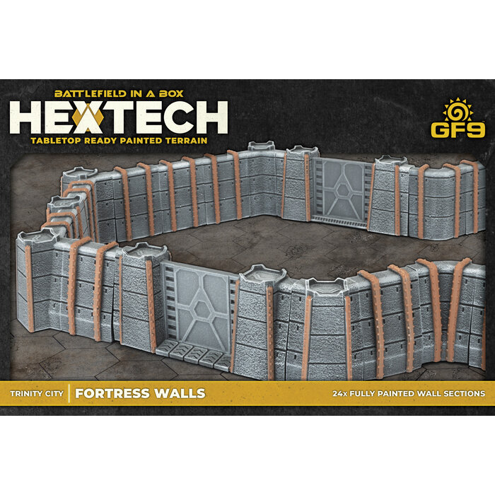 Gale Force Nine Battlefield in a Box: Hextech Trinity City Fortress Walls