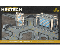Gale Force Nine Battlefield in a Box: Hextech Trinity City Highway Exits & Tunnels
