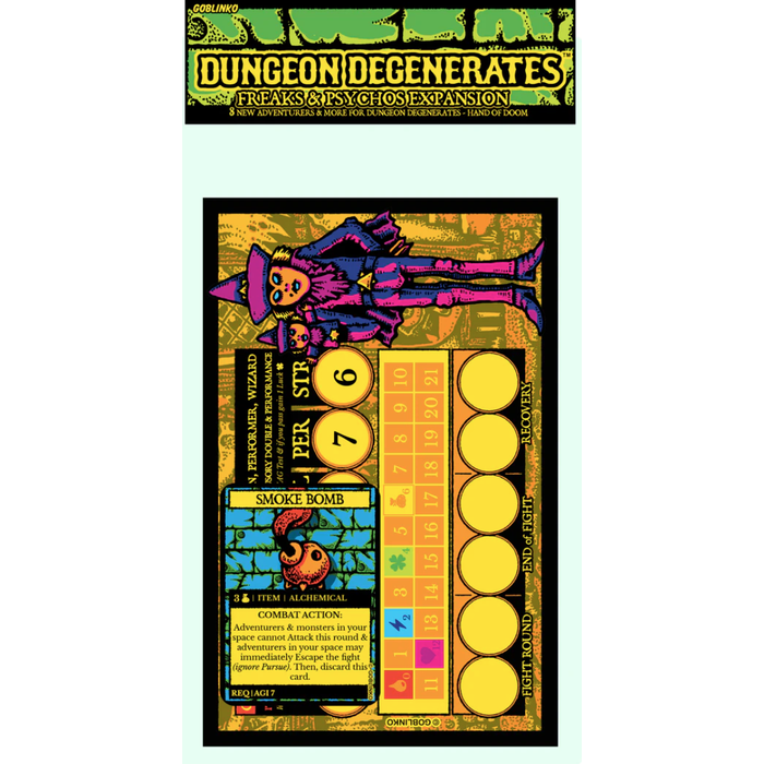 Misc Board Games Dungeon Degenerates: Freaks & Psychos Expansion