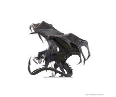 Wizkids/NECA LLC D&D Icons of the Realms: Adult Black Dragon Corruptor Premium Painted Miniature