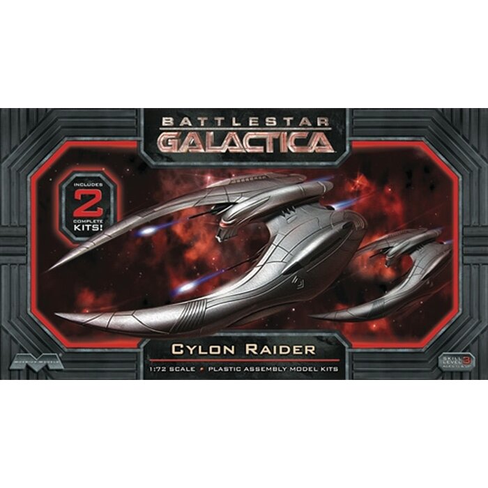 Misc Toys Battlestar Galactica: Cylon Raider (2pcs Set) Model Kit (1:72 Scale)