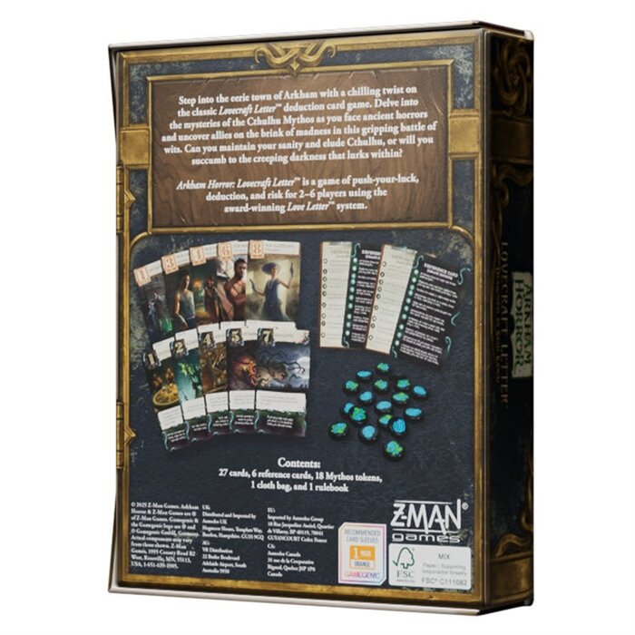Z-Man Games Arkham Horror: Lovecraft Letter