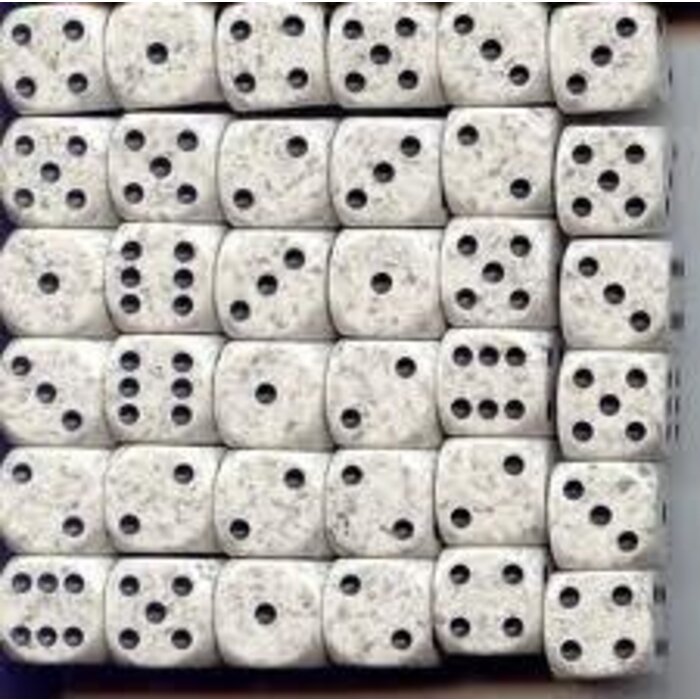 Chessex 36d6 Dice Block (12mm): Speckled (Assorted Colours) Arctic Camo