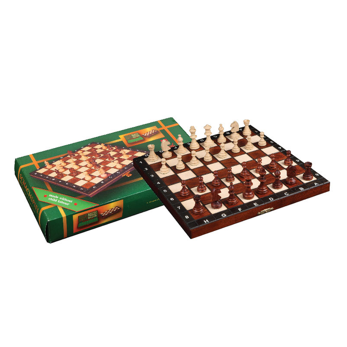 Negiel Chess Set 10" -  Magnetic Wooden Black