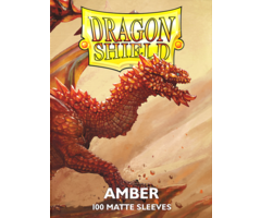 Arcane Tinmen Sleeves - 63x88mm - Dragon Shield - 100/pk - Matte - Amber